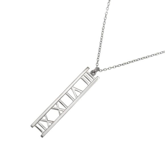 TIFFANY & CO. 18k Silver Atlas Necklace - Picture 1 of 7